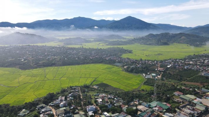 một góc di linh nhìn từ trên cao